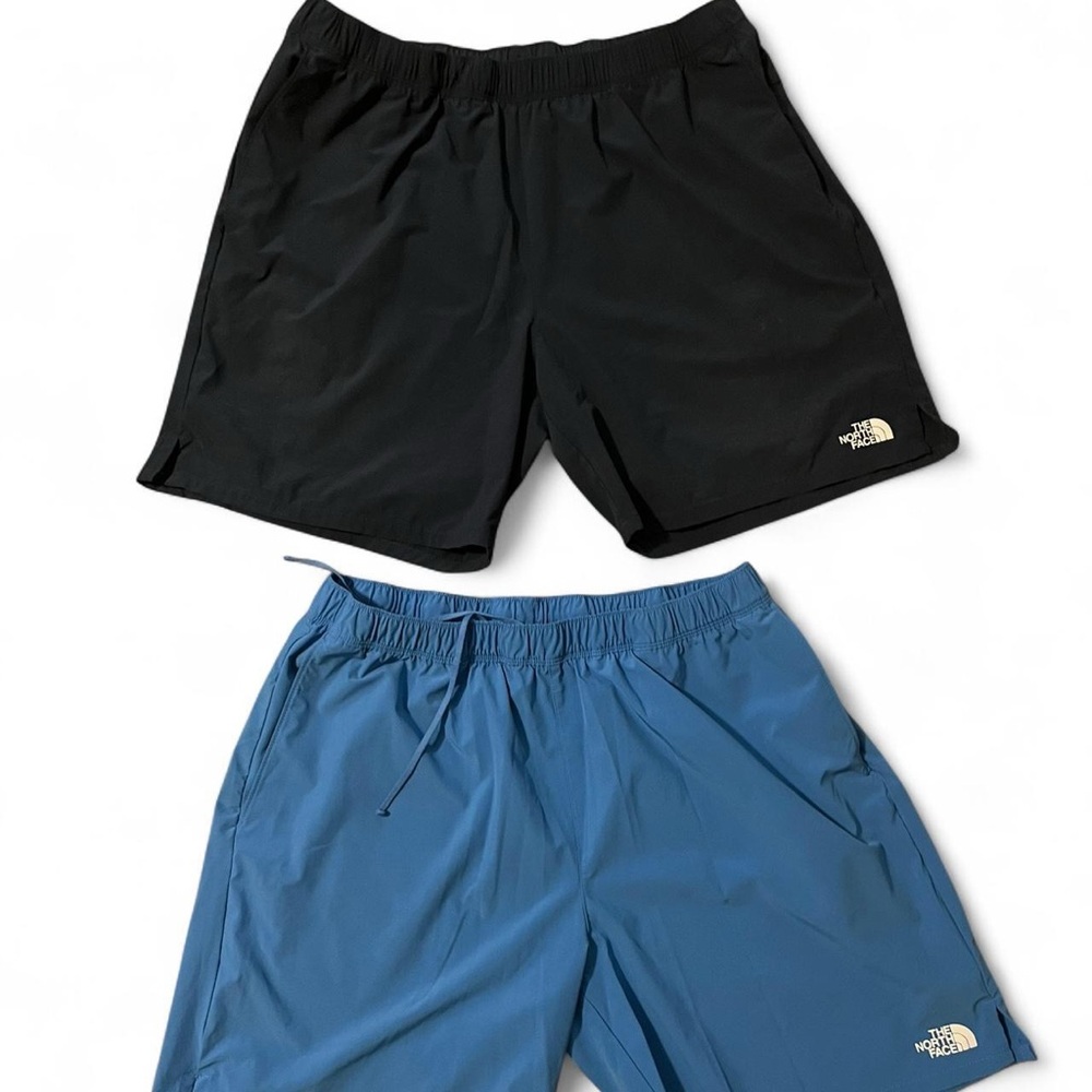 The North Face Black and Blue Athletic Shorts - Picture 1 of 5